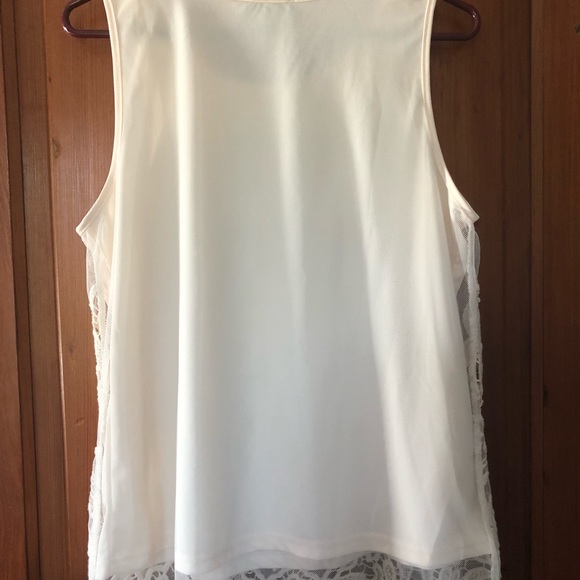 Cynthia Rowley sleeveless tank embroidered LG - Picture 6 of 8